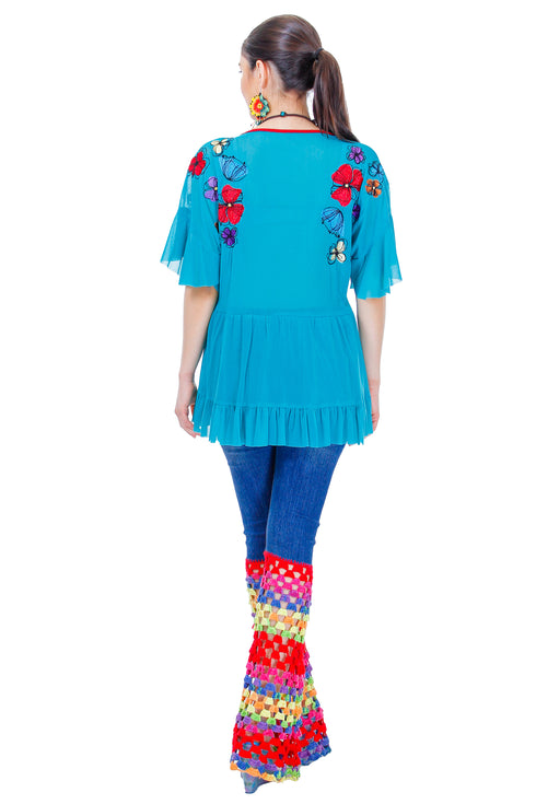 Bluza tull brodat MT-47